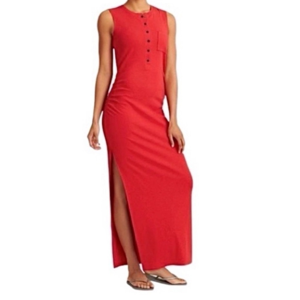 Athleta Henley Maxi Dress,‎ Size XXS